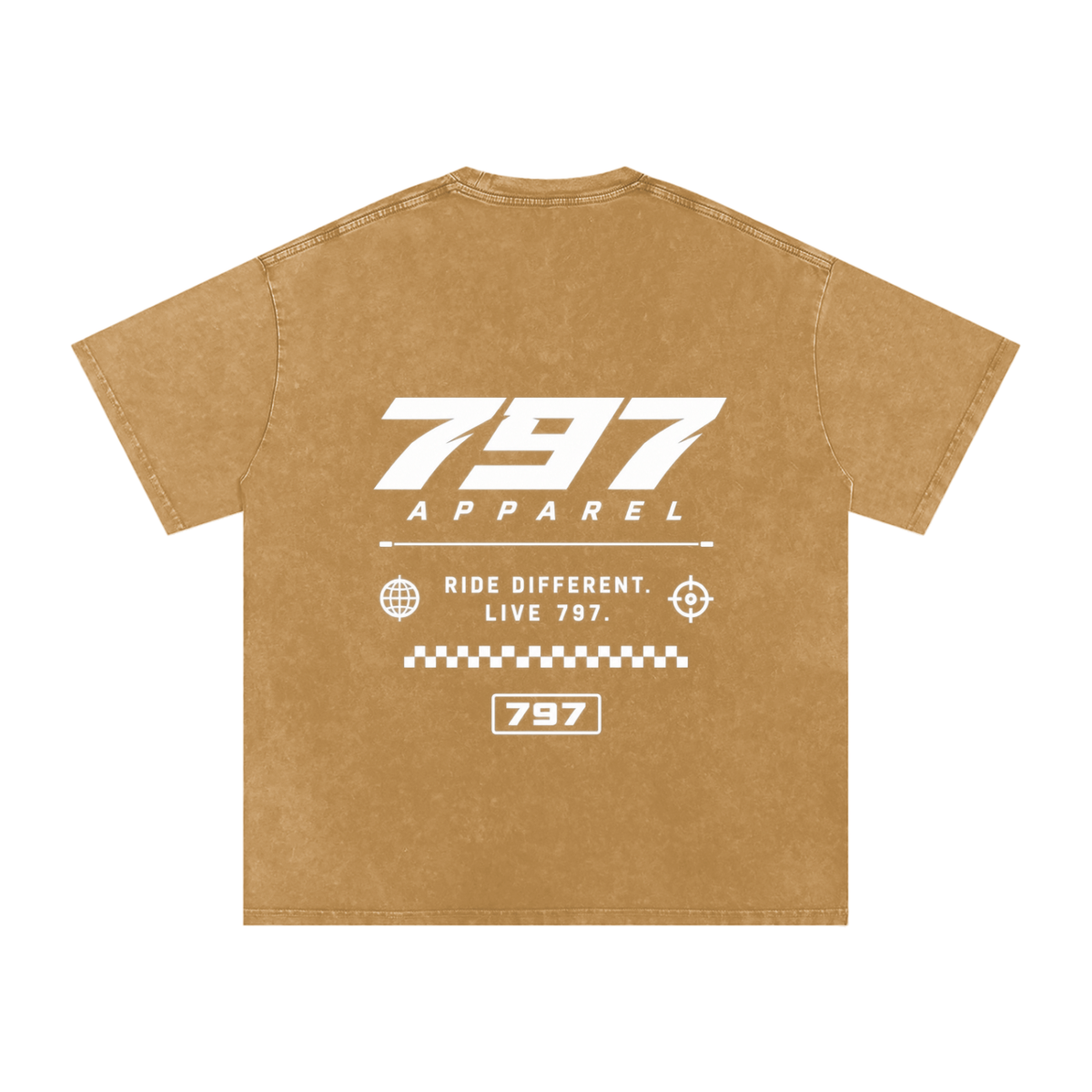 797 apparel Snow Washed Oversized Cotton T-Shirt