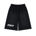 797 apparel Unisex Sunfade Raw Edge Shorts