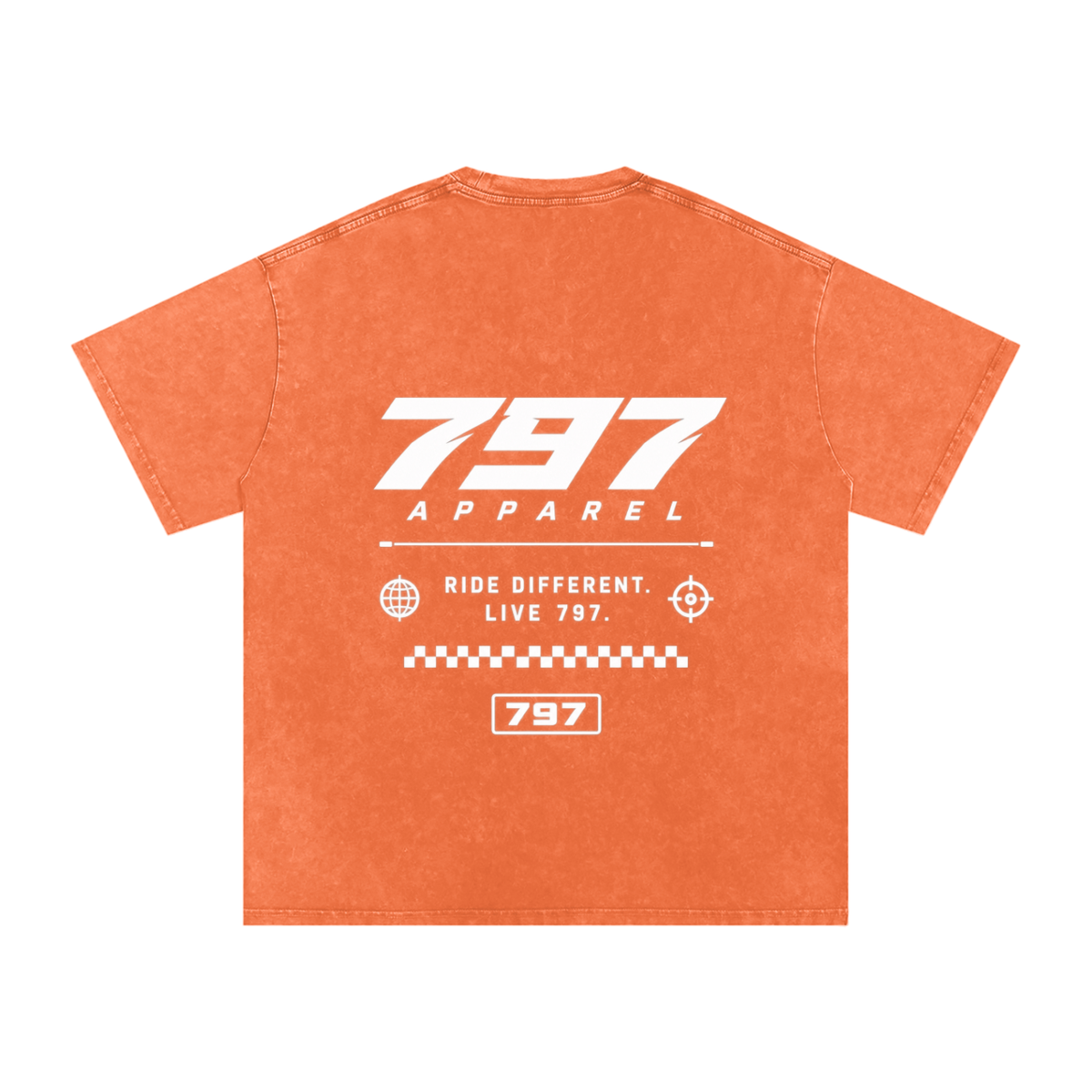 797 apparel Snow Washed Oversized Cotton T-Shirt