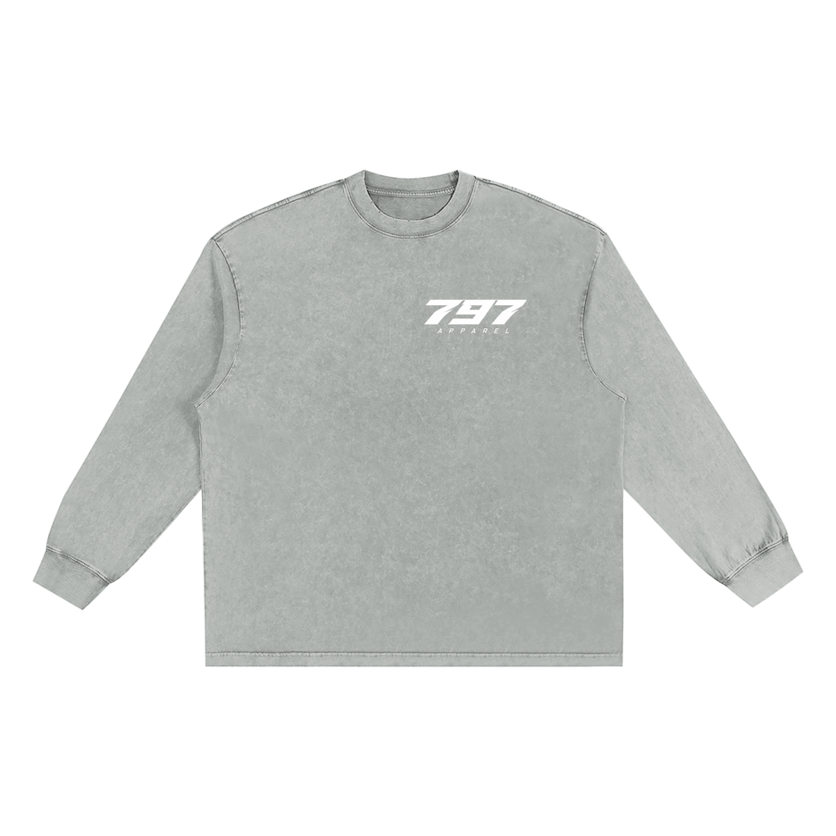 797 apparel Snow Washed Frayed Edge T-Shirt