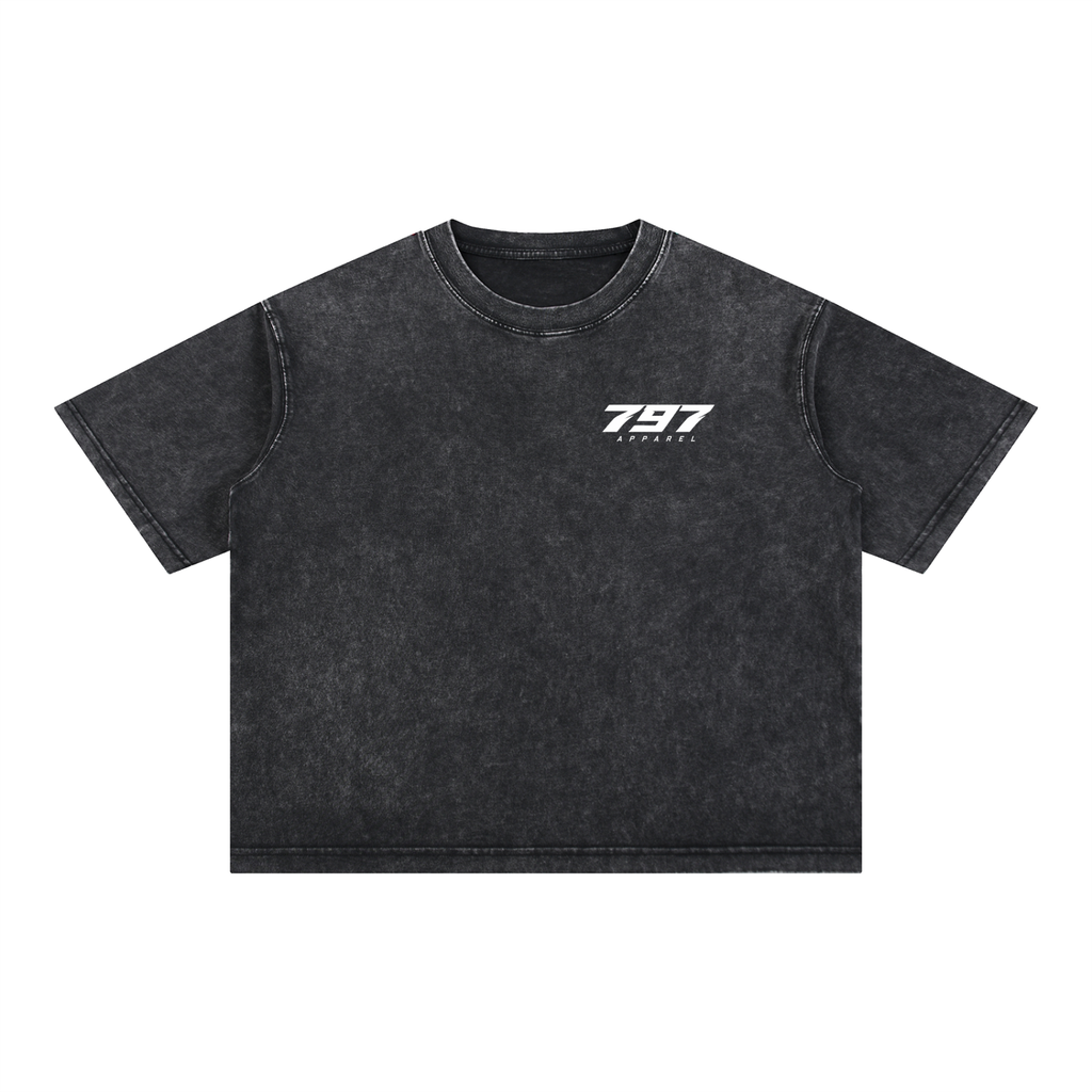 797 apparel Washed Boxy Cotton T-Shirt