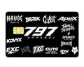 797 apparel card decal