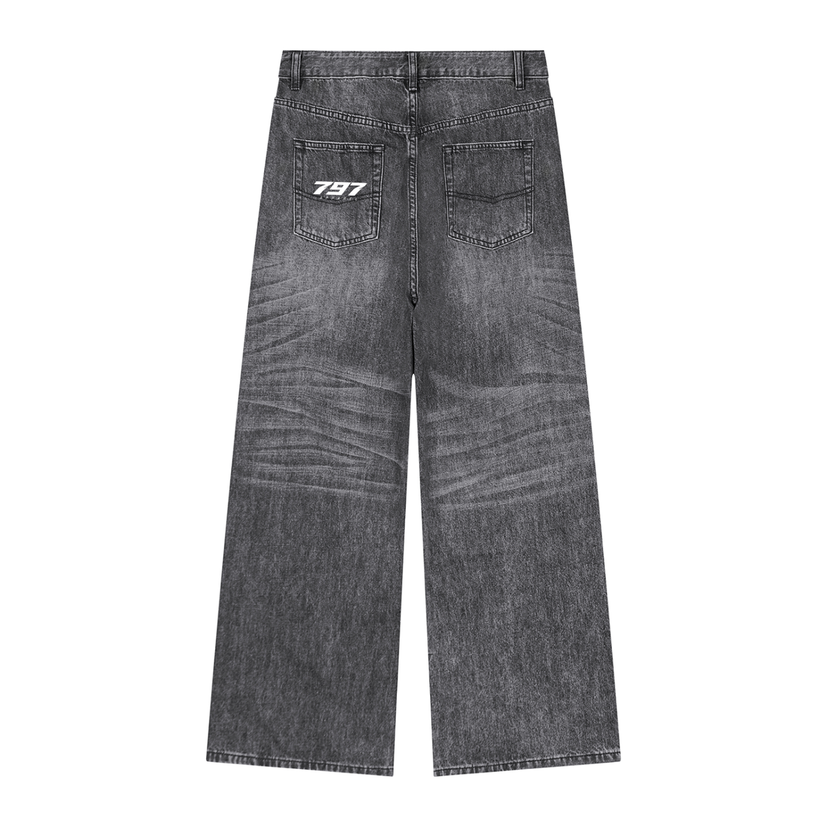 797 apparel Men's Vintage Wash Denim Jeans