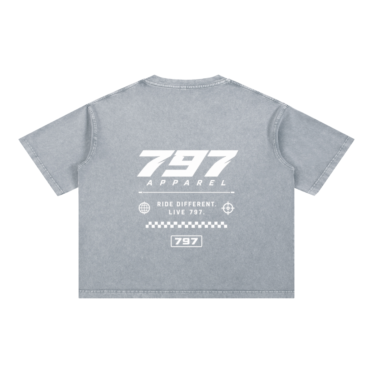 797 apparel Washed Boxy Cotton T-Shirt
