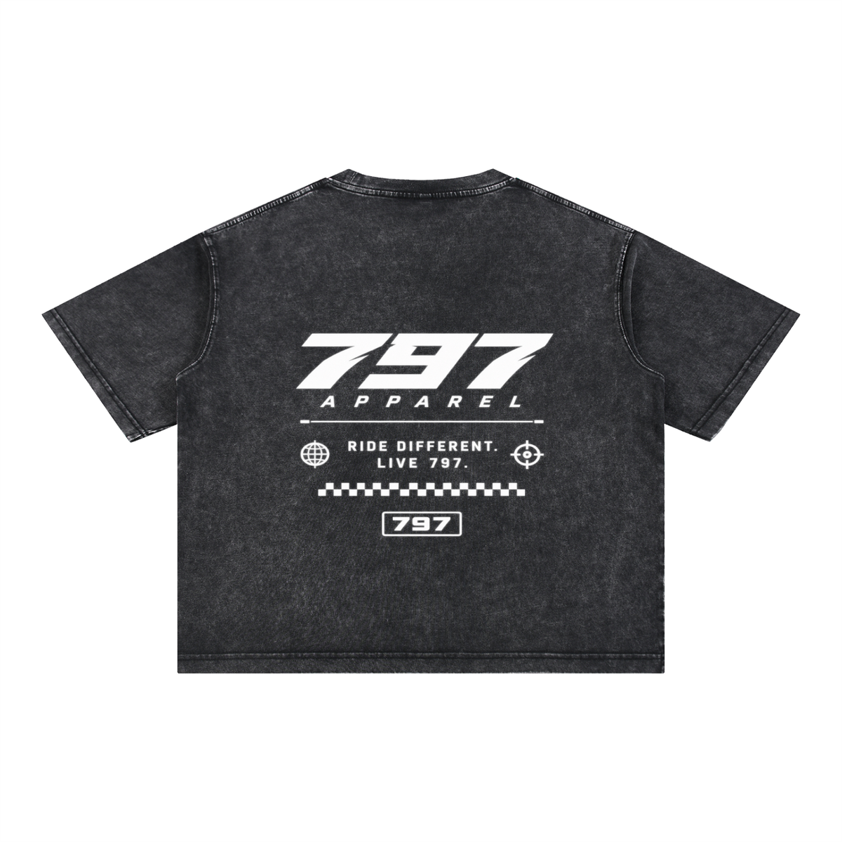 797 apparel Washed Boxy Cotton T-Shirt