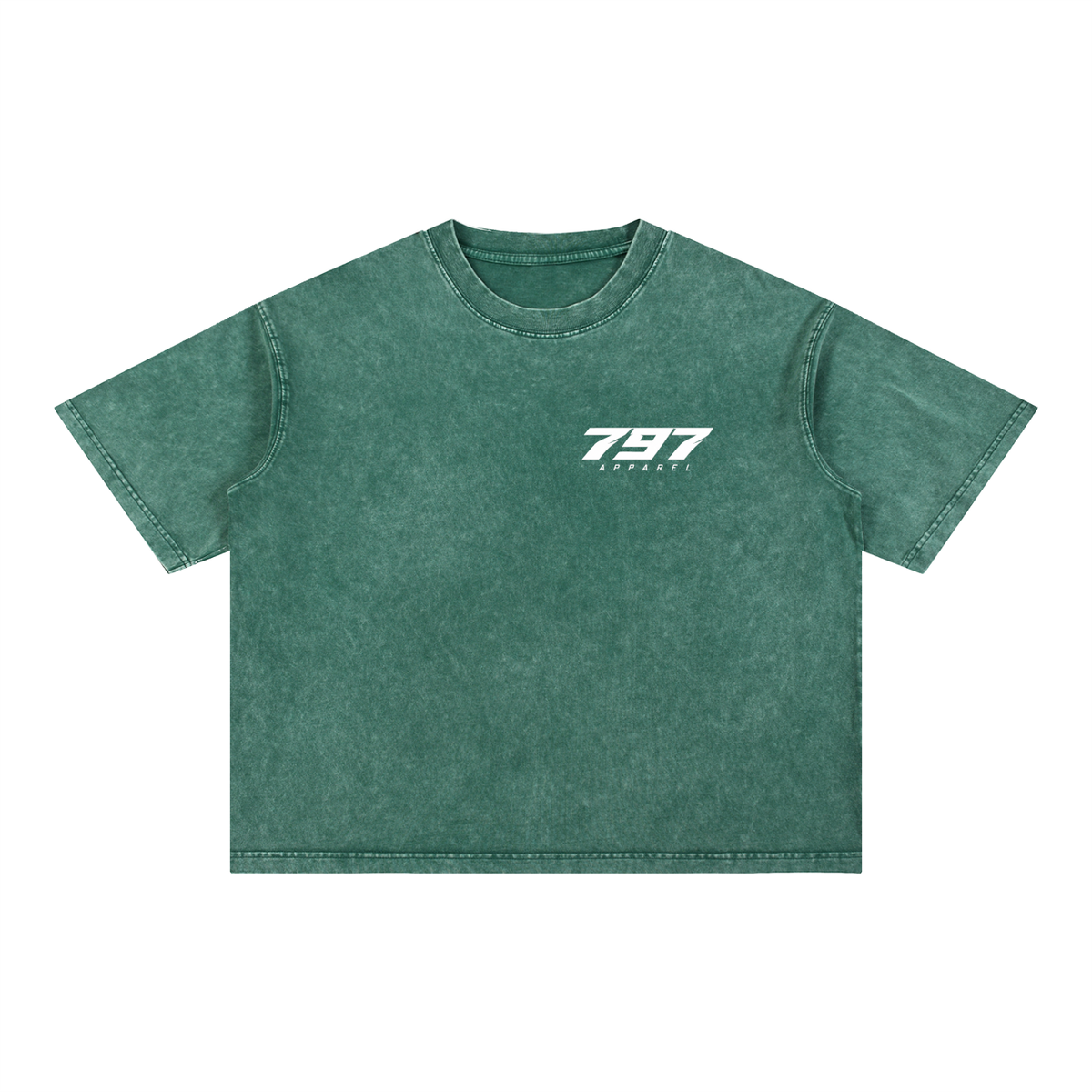 797 apparel Mineral Wash Boxy Cotton T-Shirt
