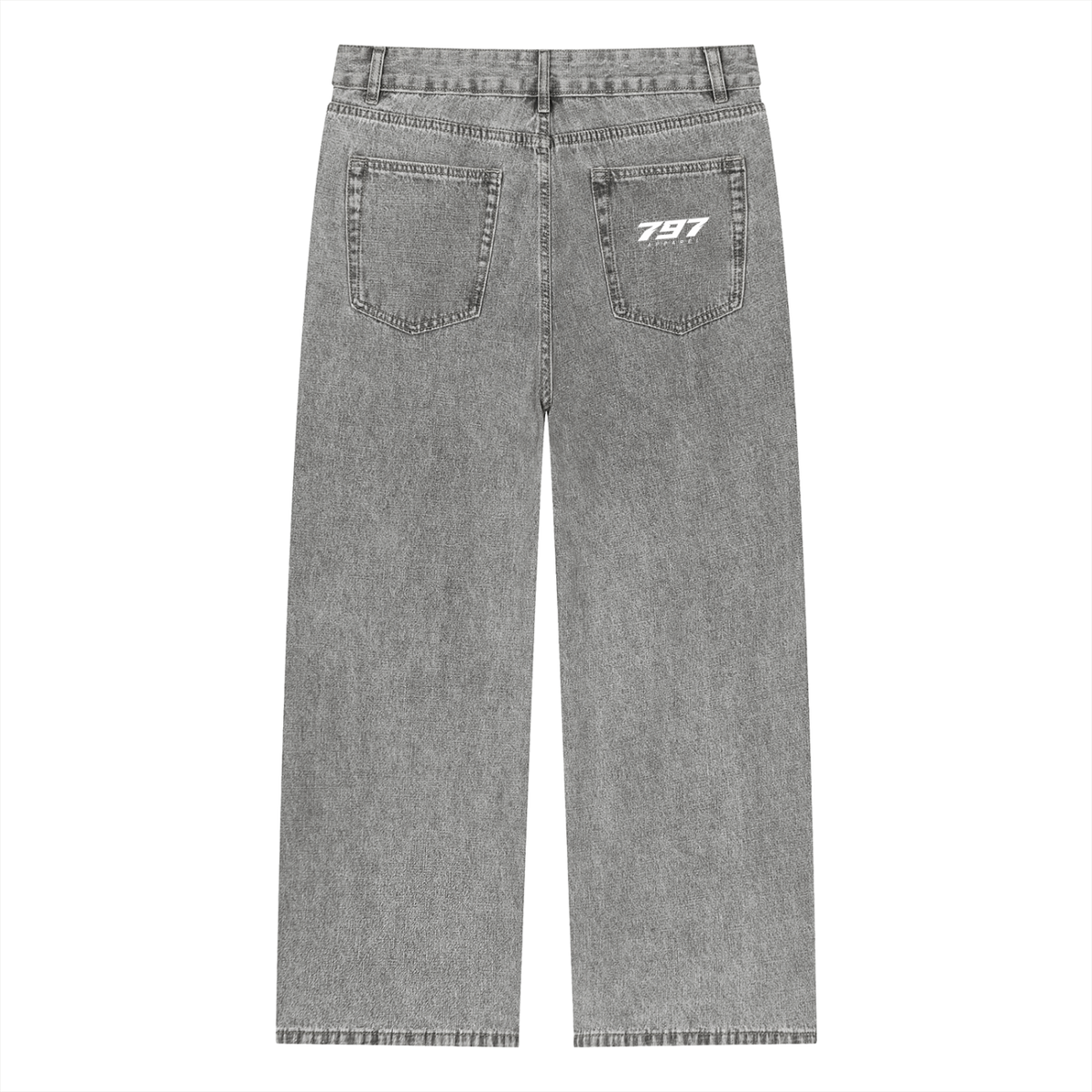 797 apparel Unisex Vintage Wash Straight Leg Jeans