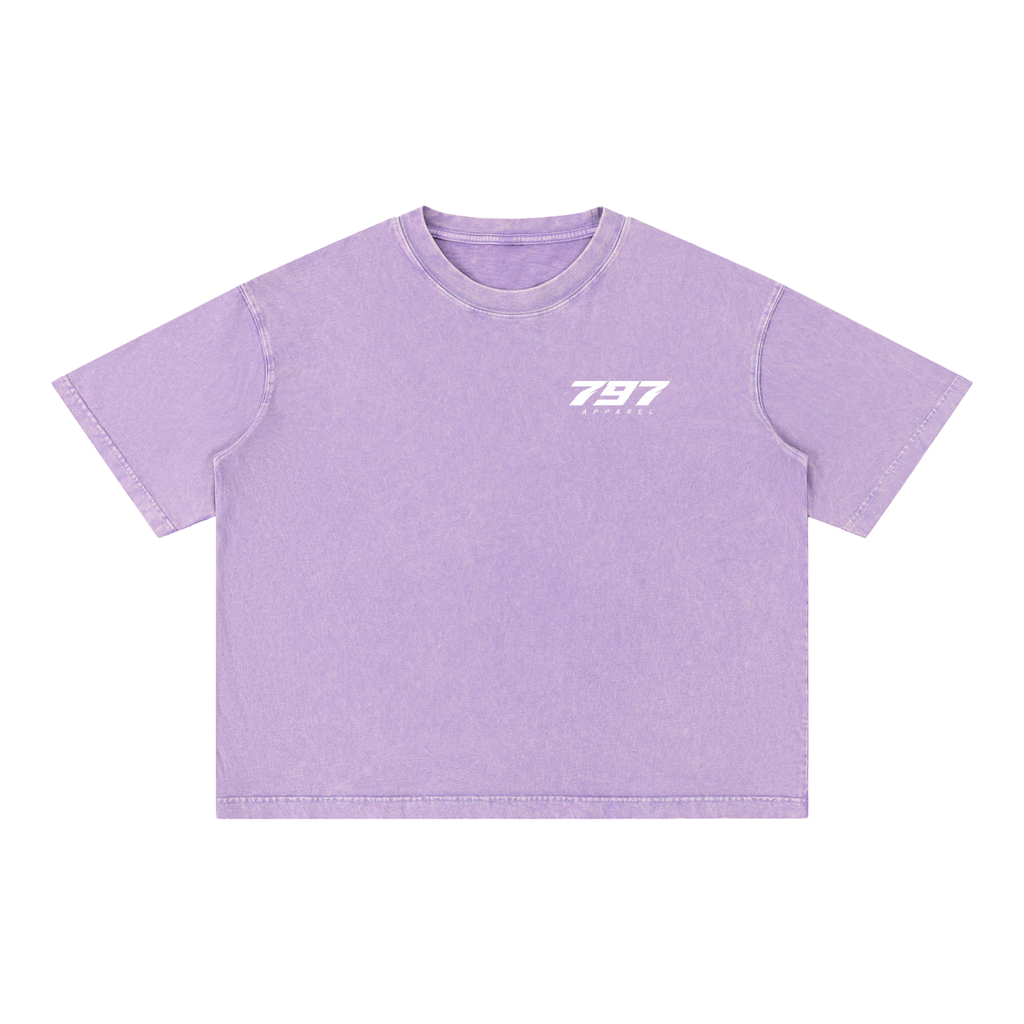 797 apparel Mineral Wash Boxy Cotton T-Shirt