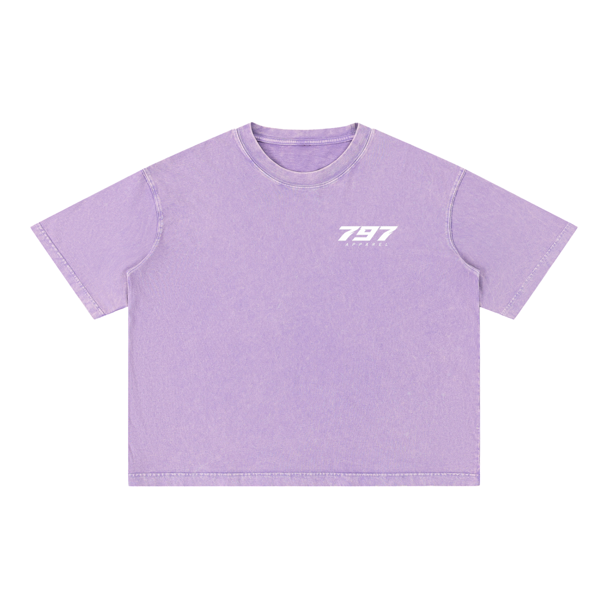 797 apparel Mineral Wash Boxy Cotton T-Shirt